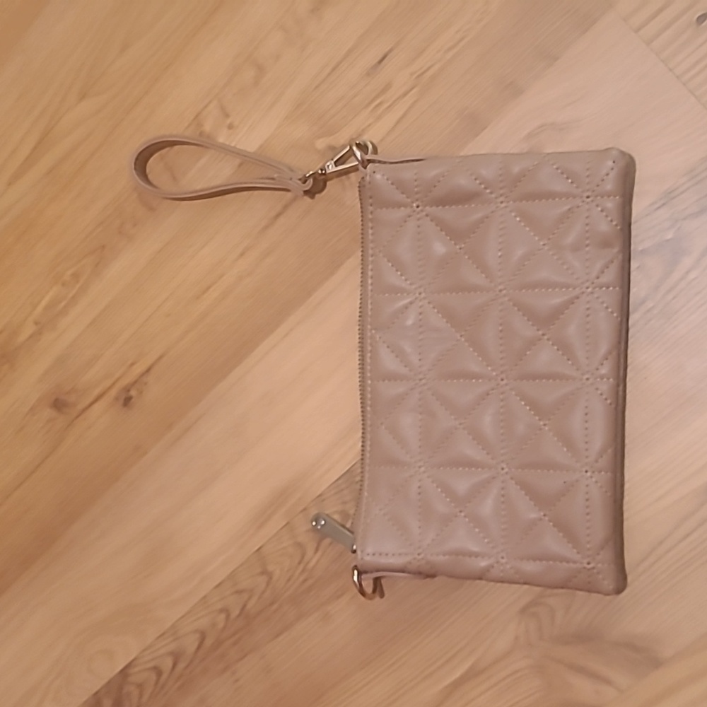 Tan wristlet